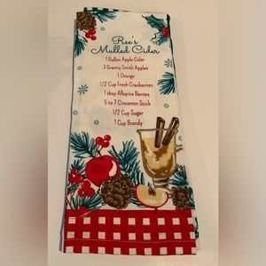 NWT Pioneer Woman 2 pk Christmas‎ Holiday Towel Set Mulled Cider